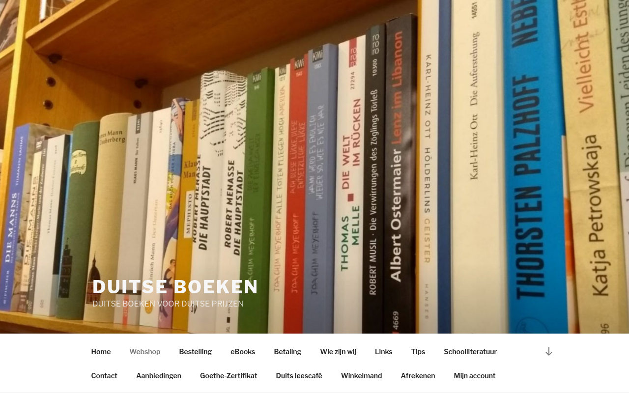 Screenshot van duitseboeken.nl