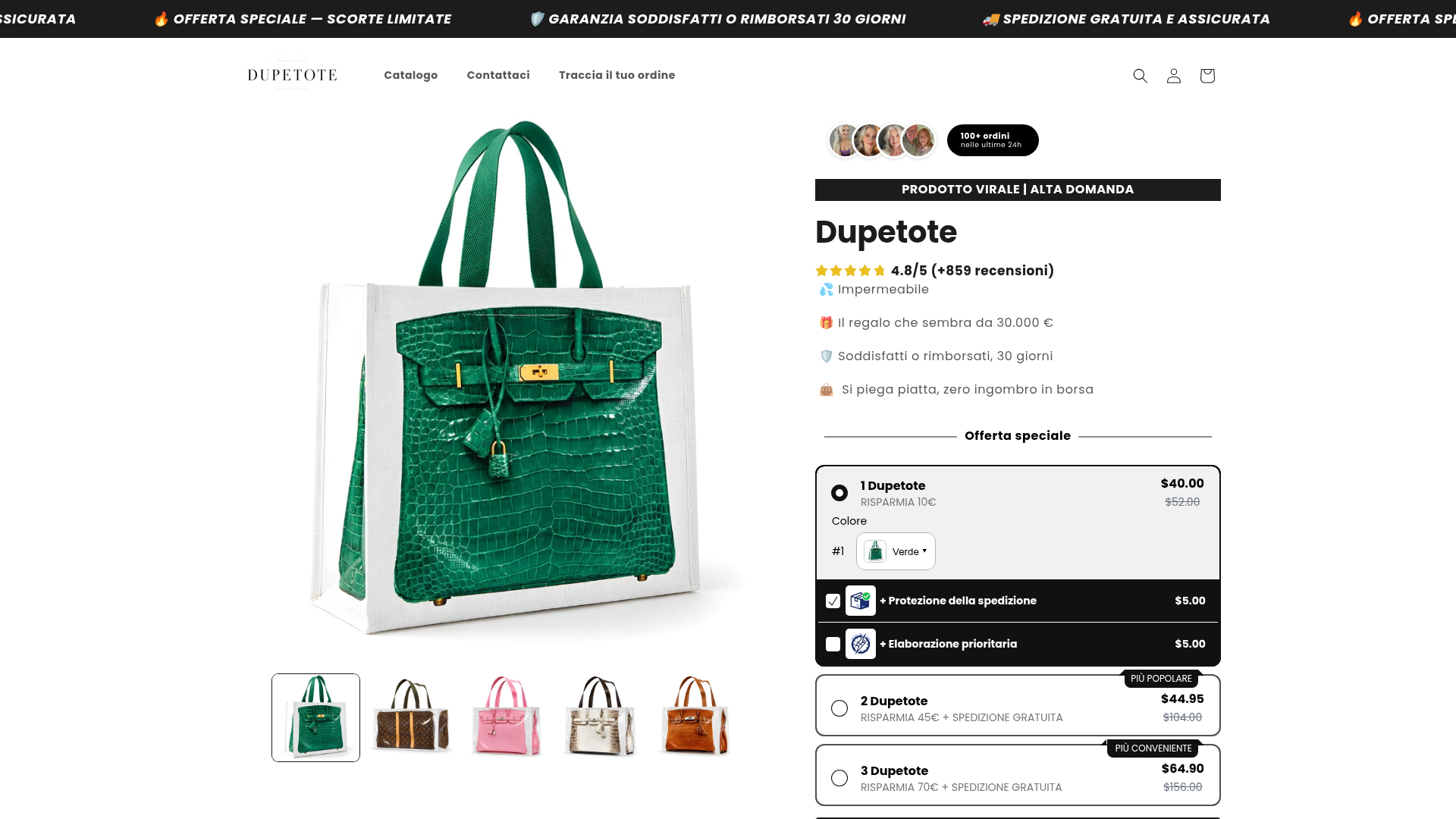 Screenshot van dupetote.com