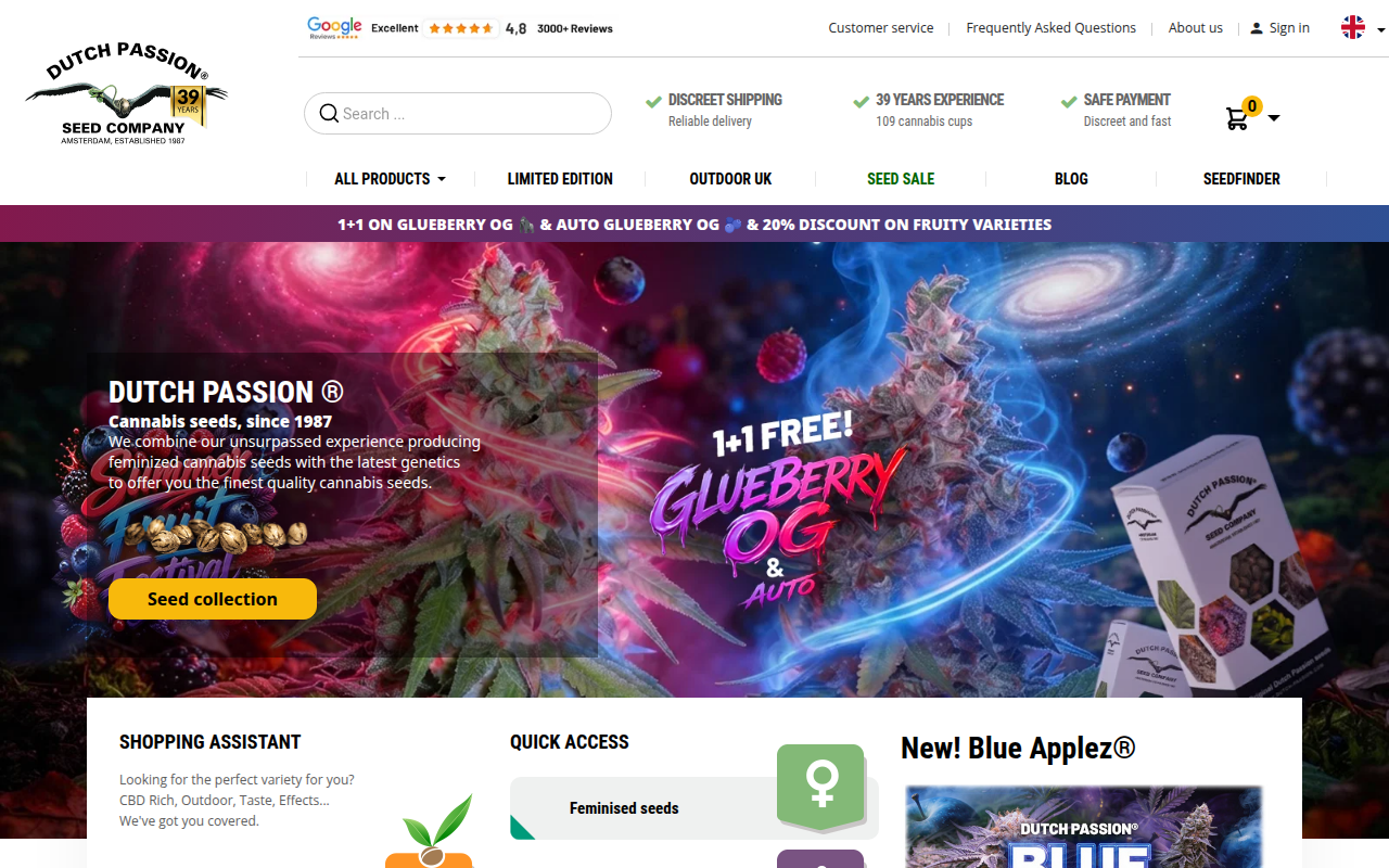 Screenshot van dutch-passion.com