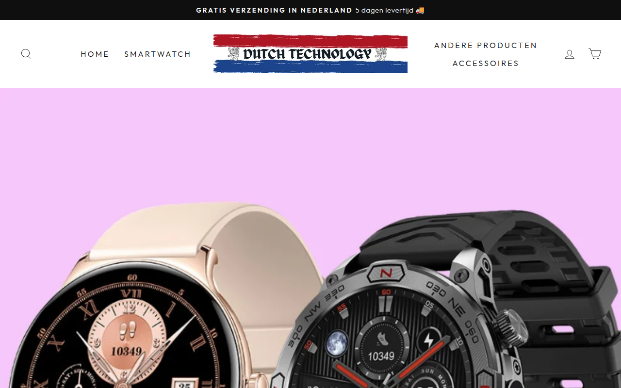 Screenshot van dutch-technology.com