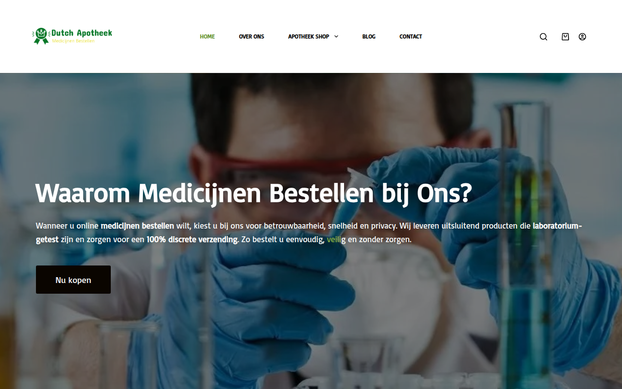 Screenshot van dutchapotheek.net