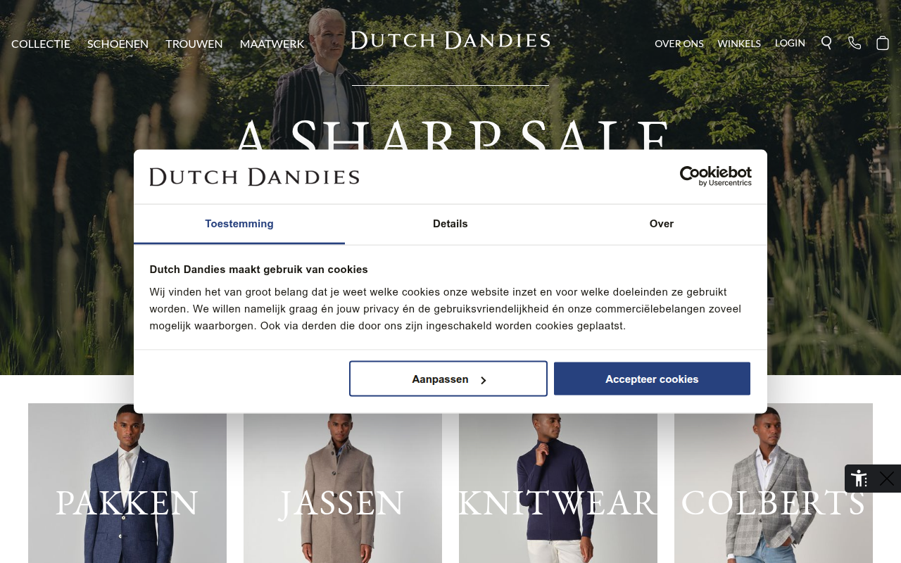 Screenshot van dutchdandies.nl