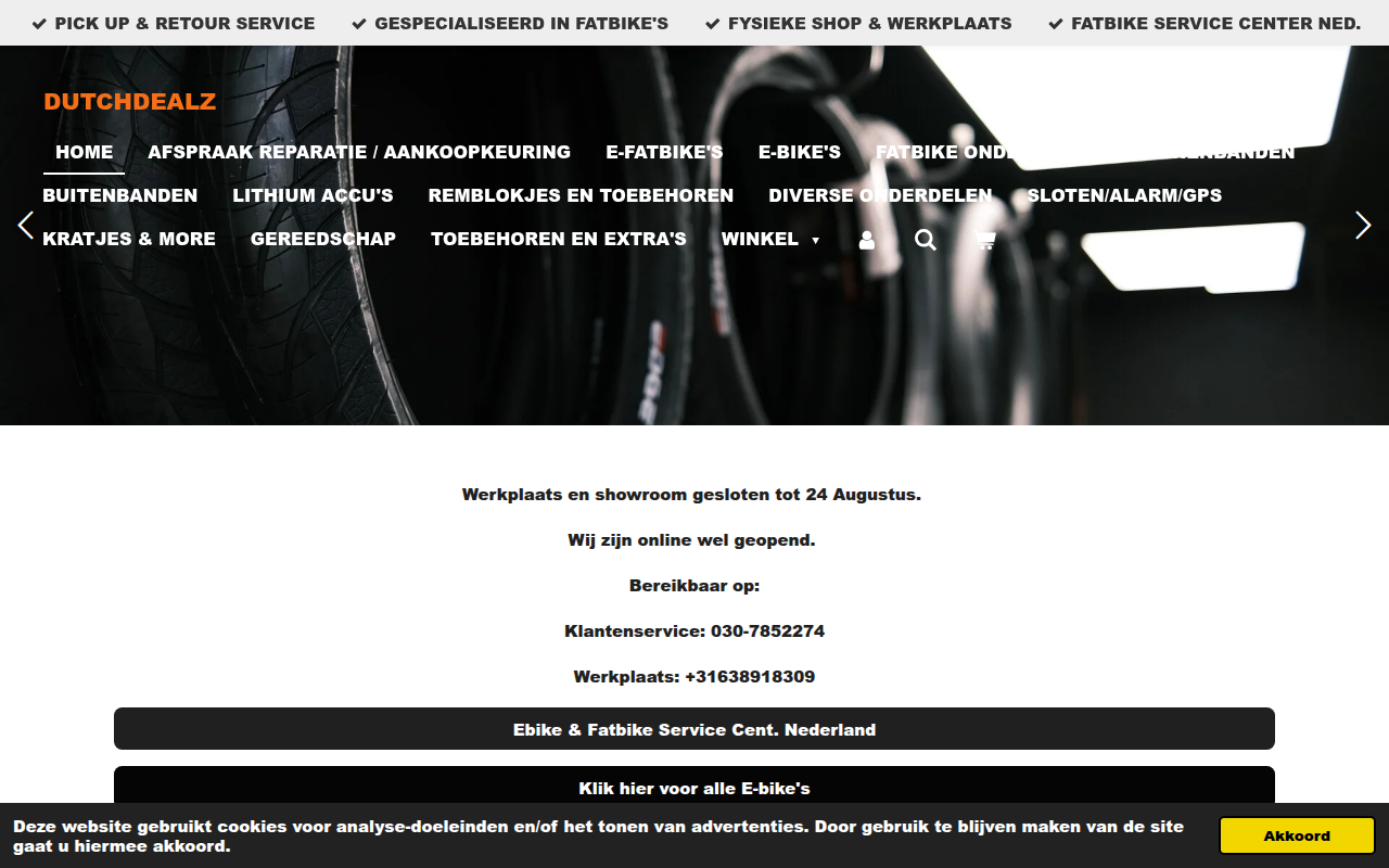 Screenshot van dutchdealz.nl