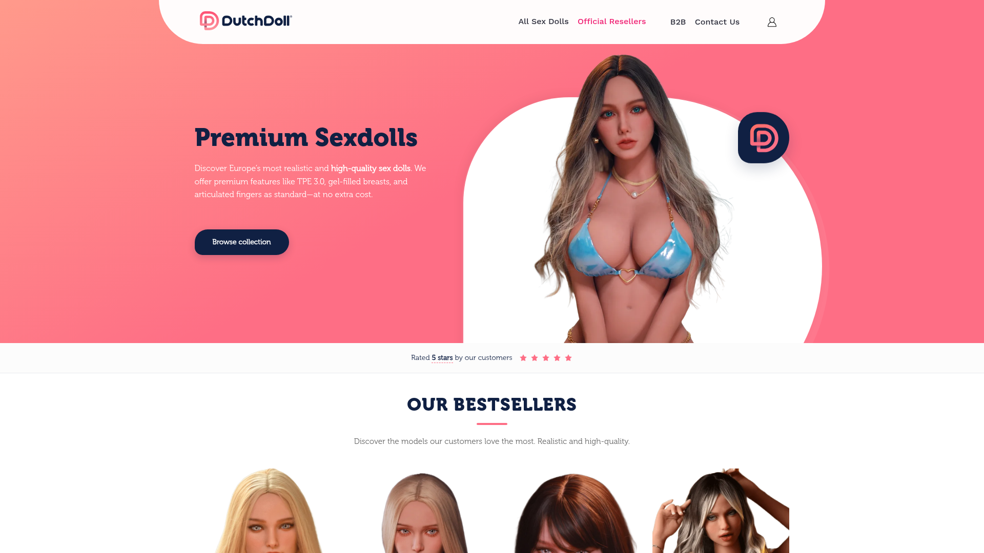 Screenshot van dutchdoll.nl