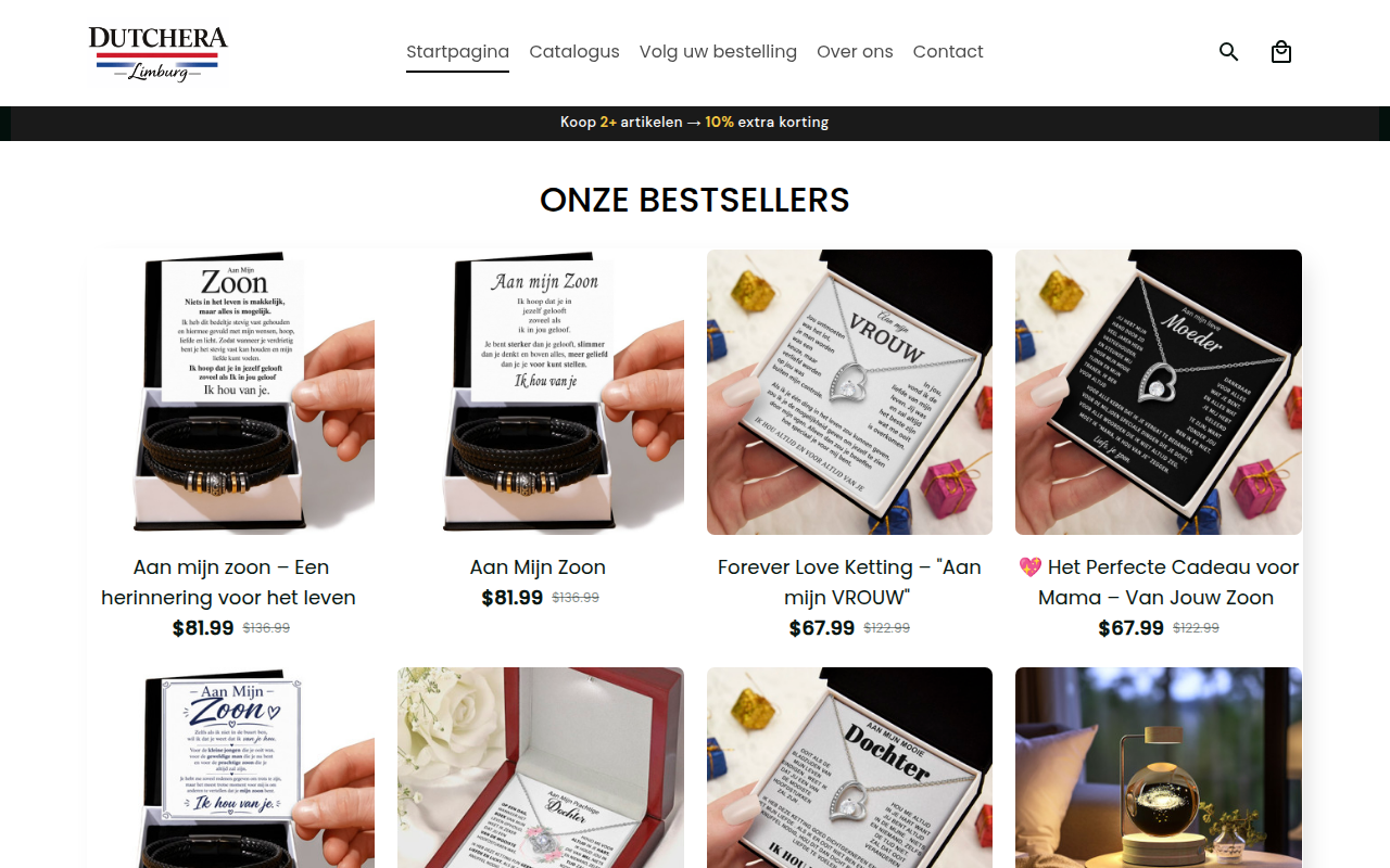 Screenshot van dutchera.shop