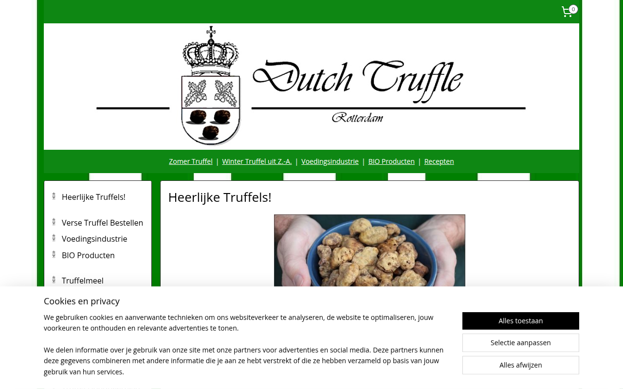 Screenshot van dutchtruffle.com