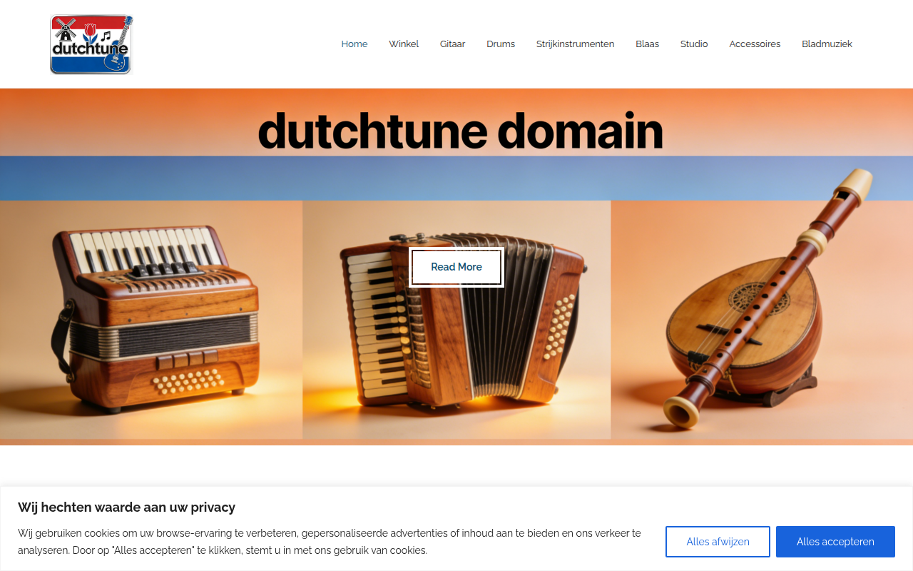 Screenshot van dutchtune.com