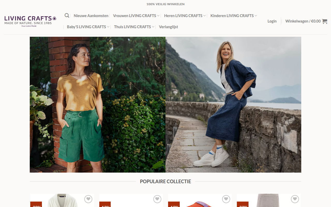 Screenshot van duurzamemode.com
