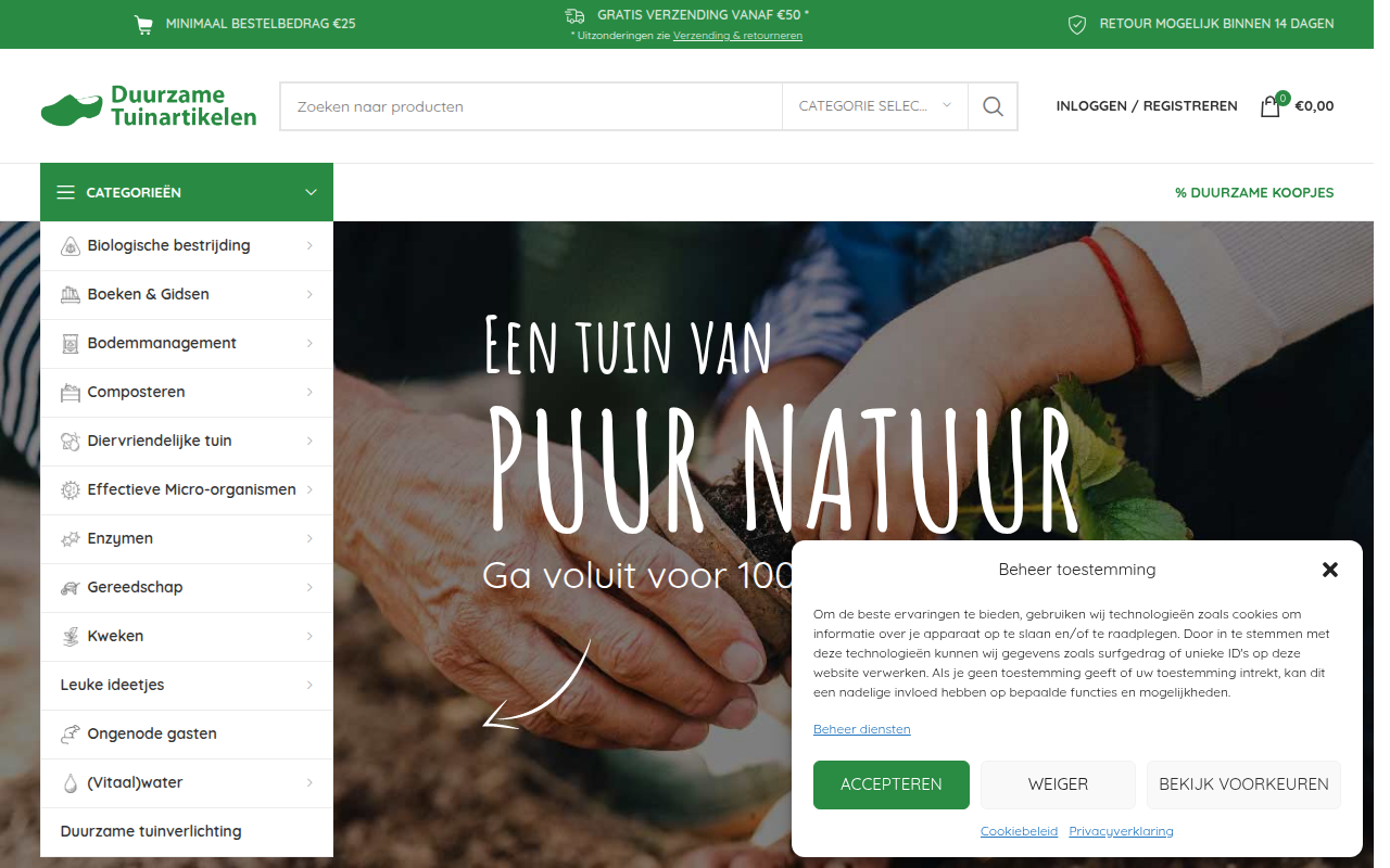 Screenshot van duurzametuinartikelen.be