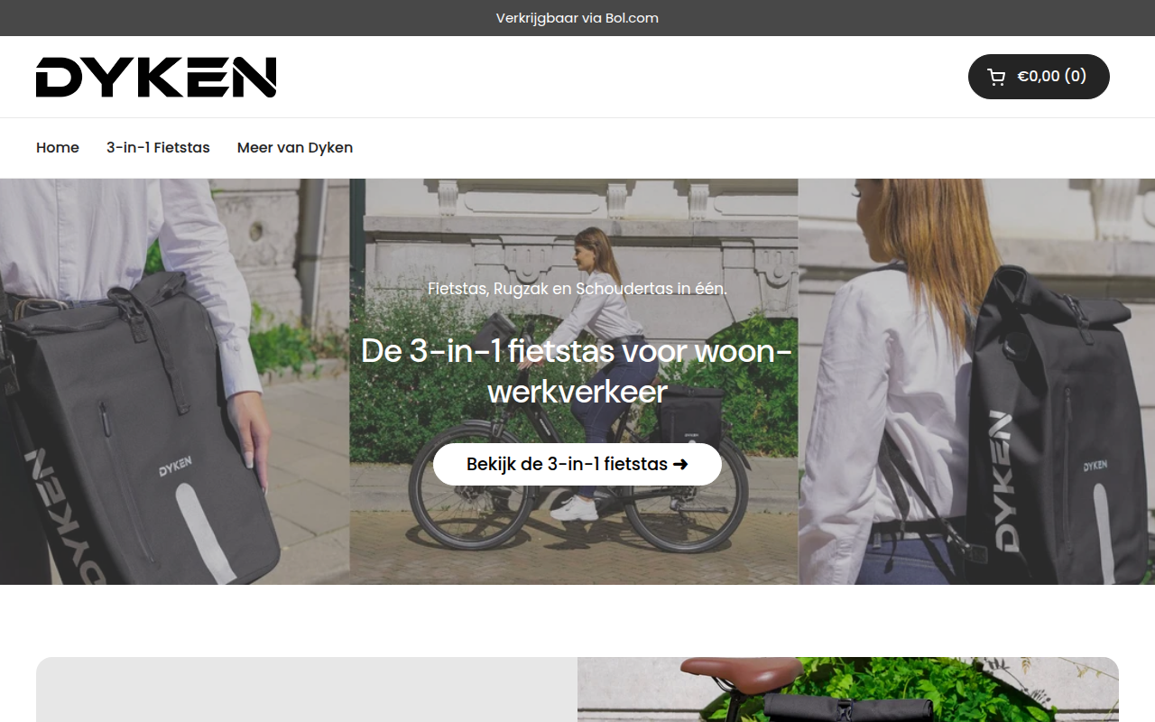 Screenshot van dyken.nl