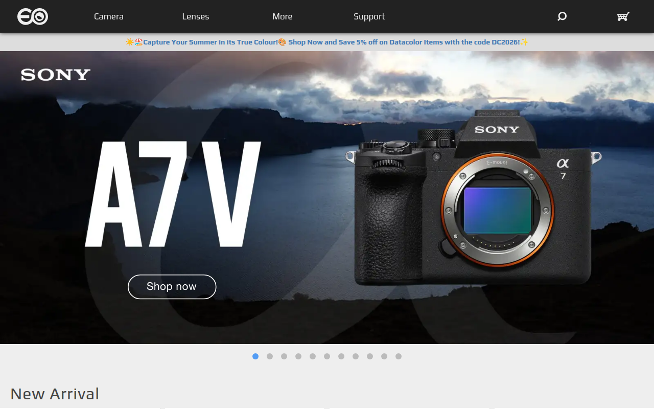 Screenshot van e-infin.com