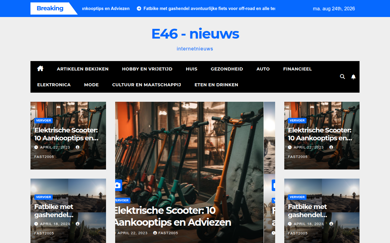 Screenshot van e46.nl