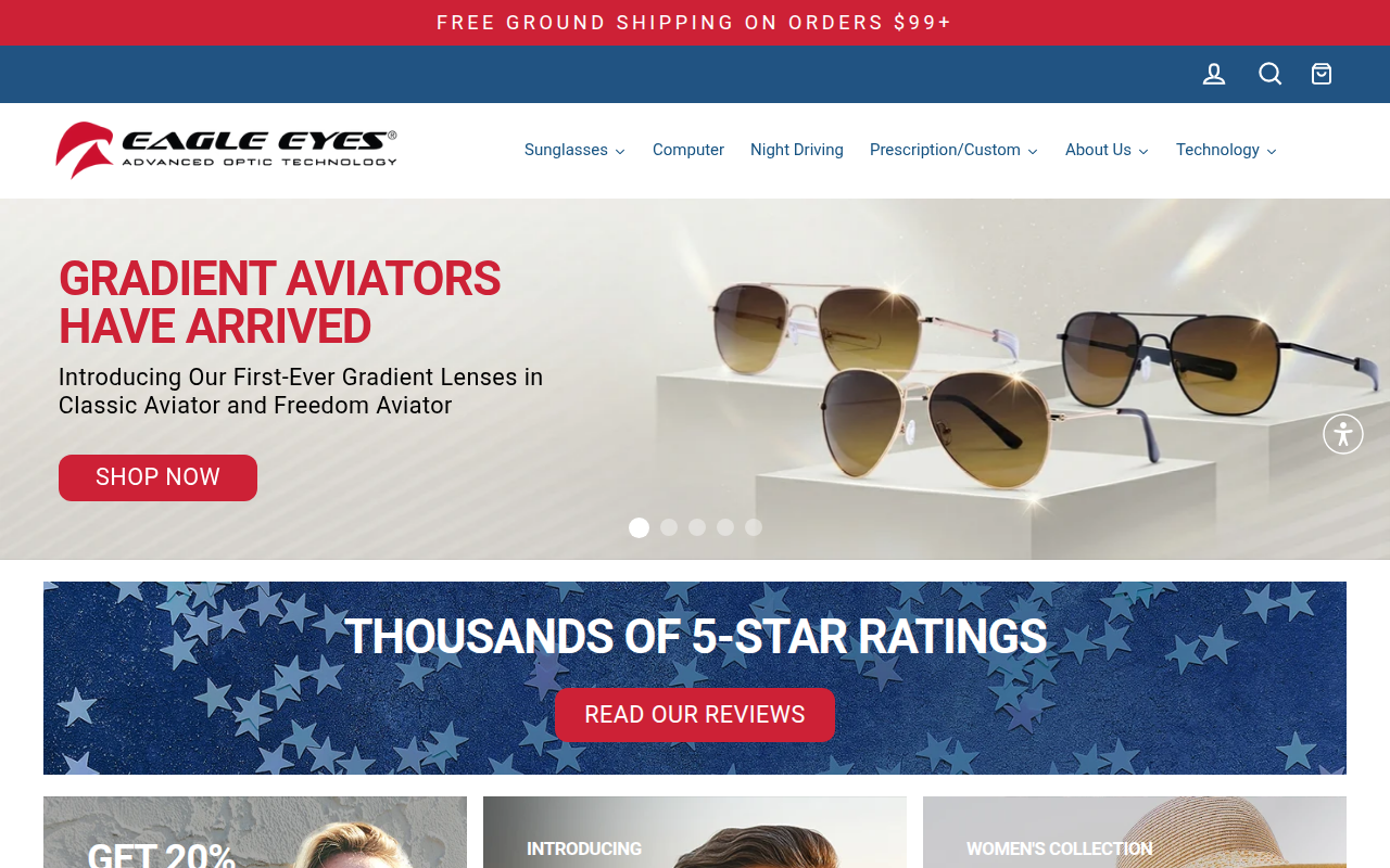 Screenshot van eagleeyes.com