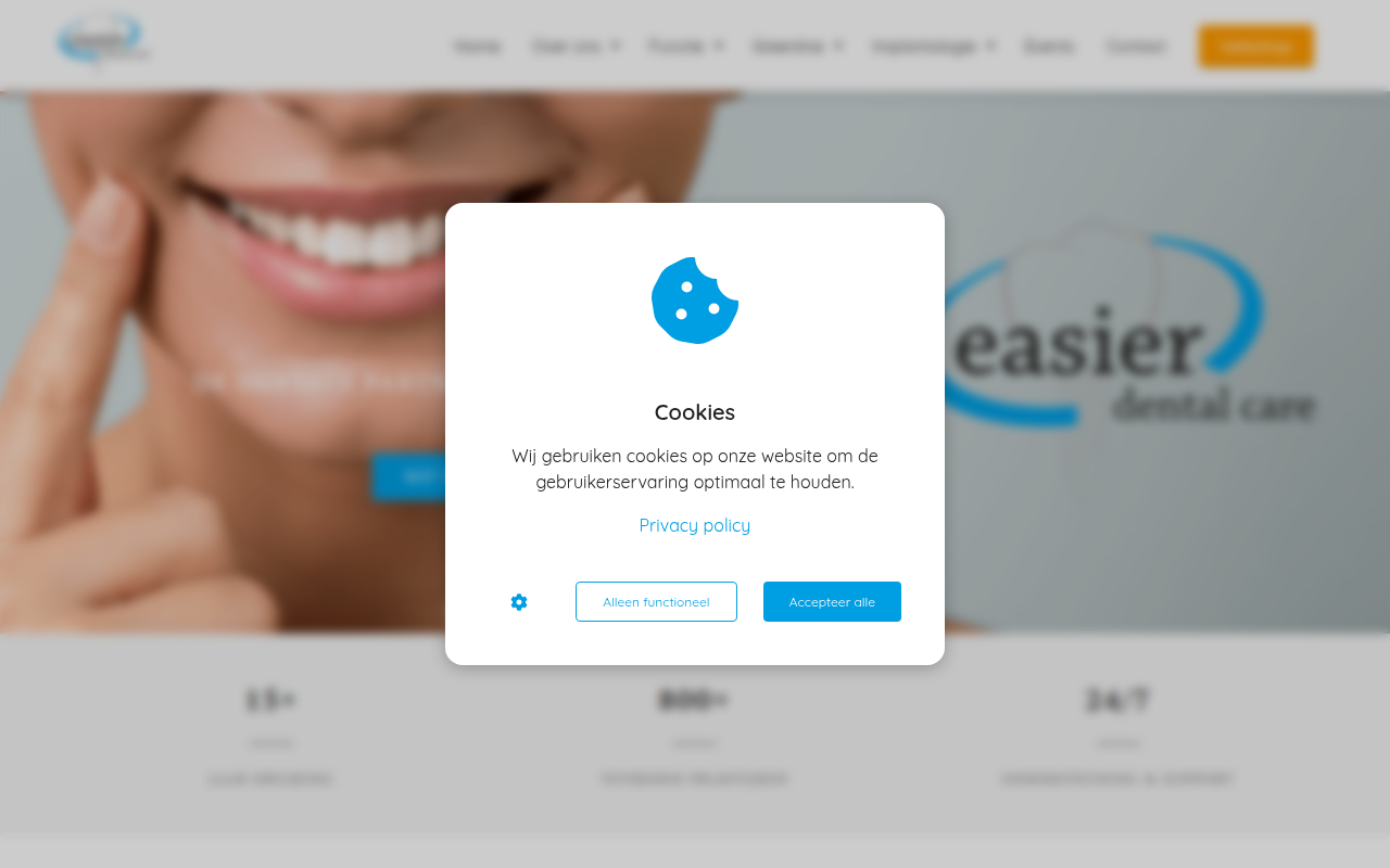 Screenshot van easierdentalcare.com