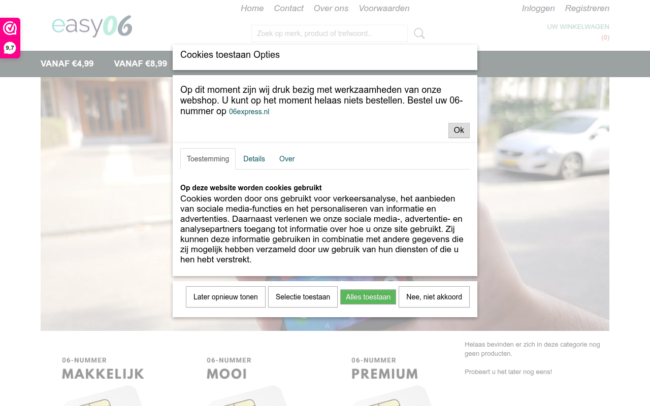 Screenshot van easy06.nl