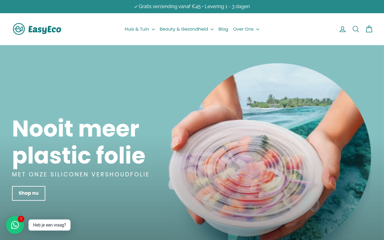 Screenshot van Easyecoshop