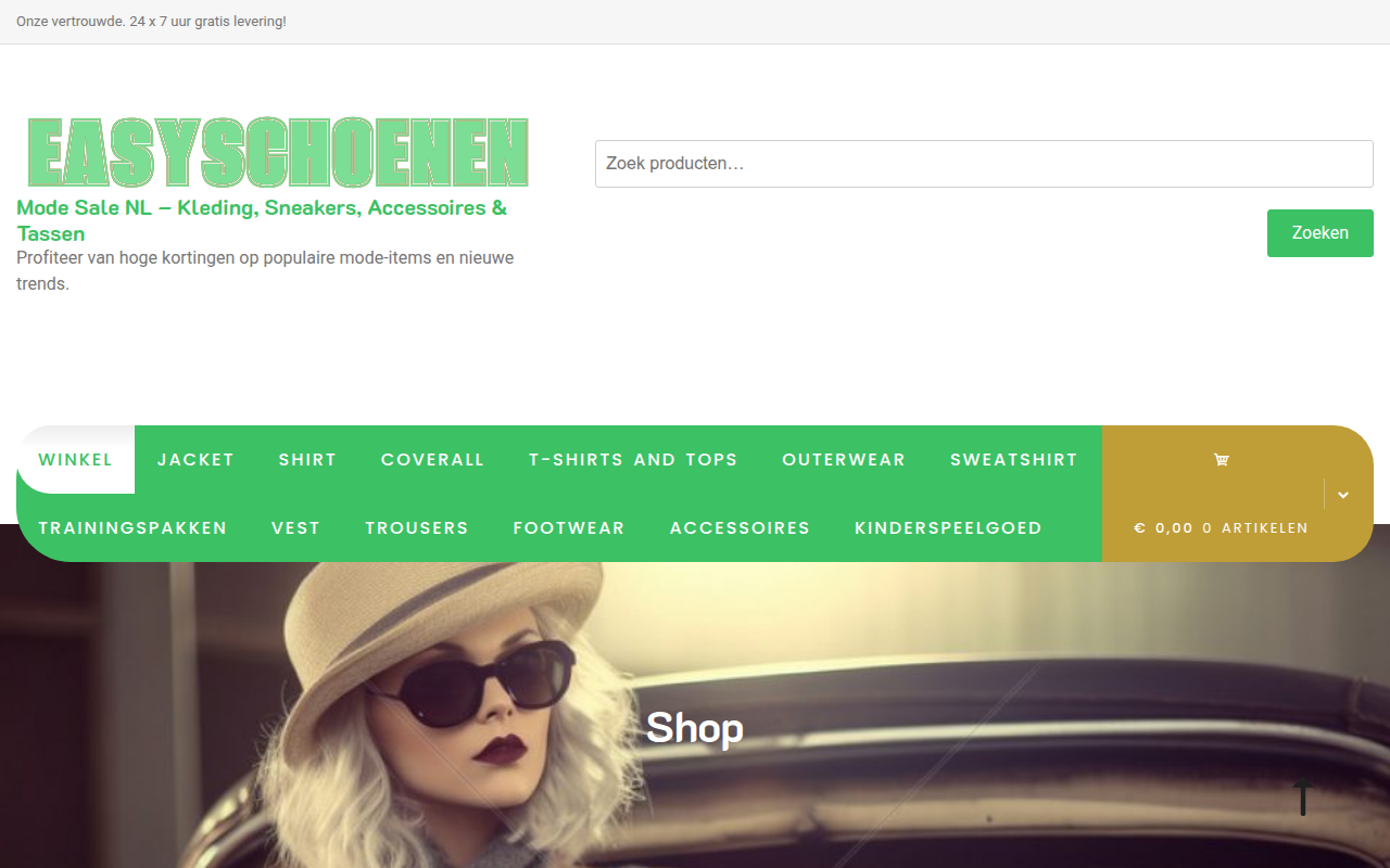 Screenshot van easyschoenen.com