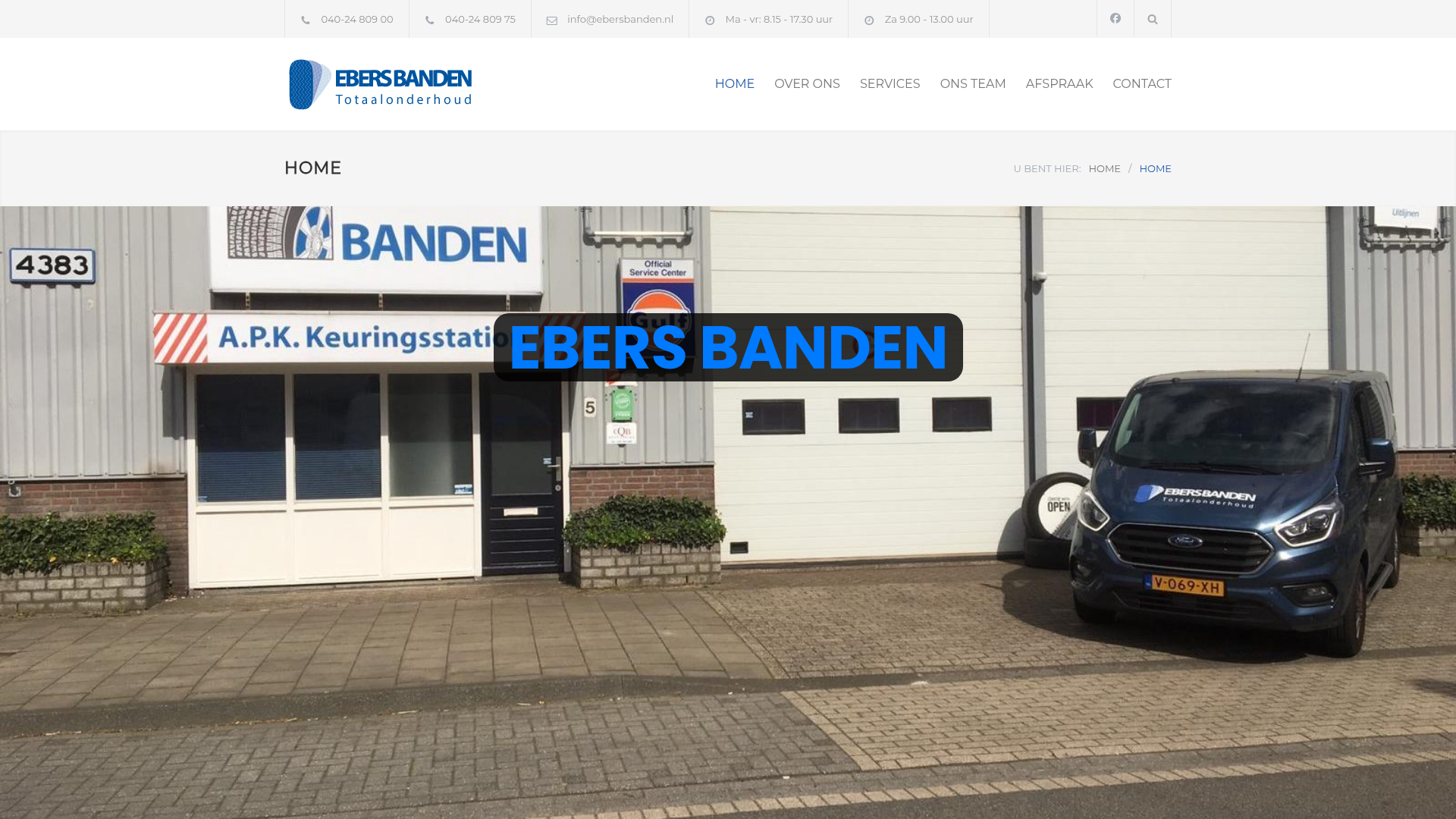 Screenshot van ebersbanden.nl