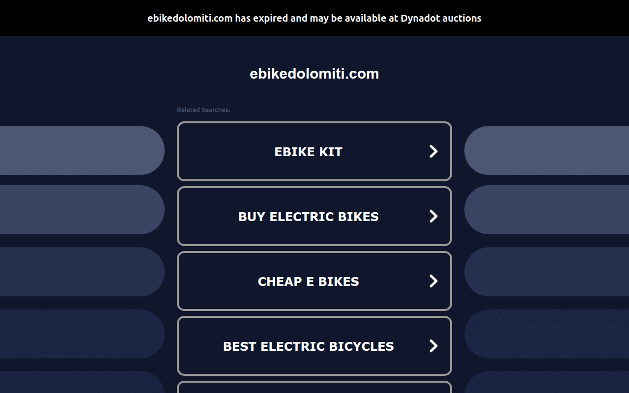 Screenshot van ebikedolomiti.com