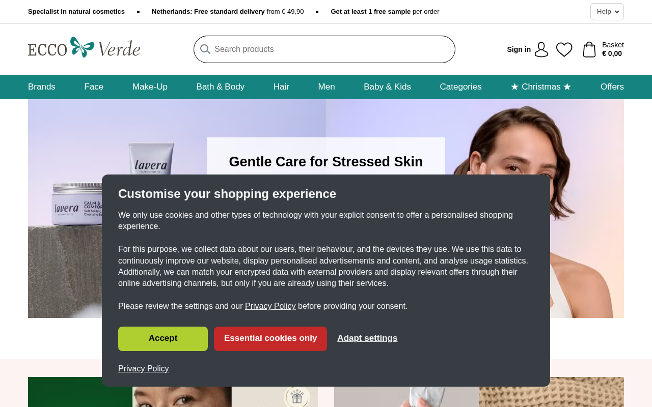Screenshot van ecco-verde.com