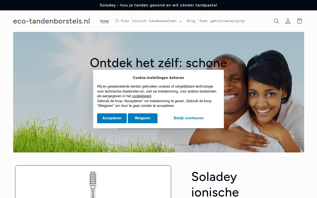 Screenshot van eco-tandenborstels.nl