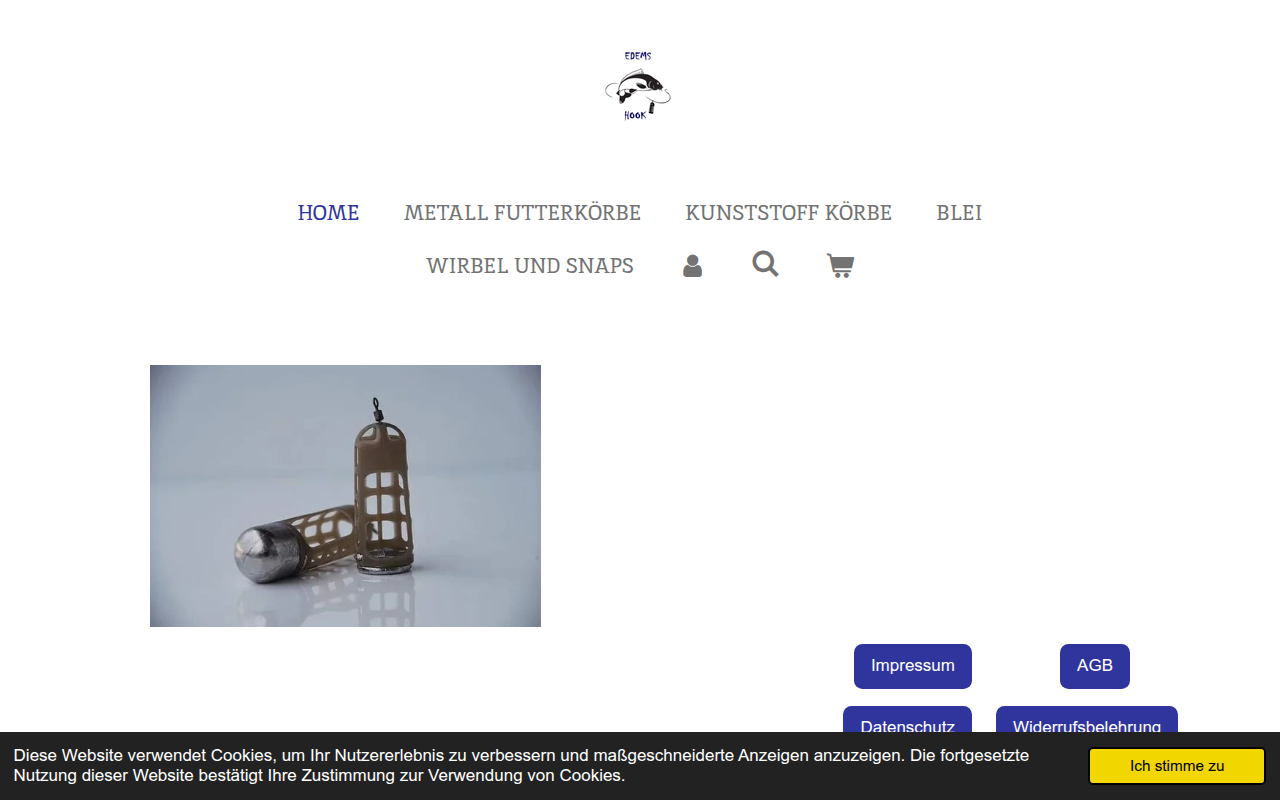 Screenshot van edemshook.de