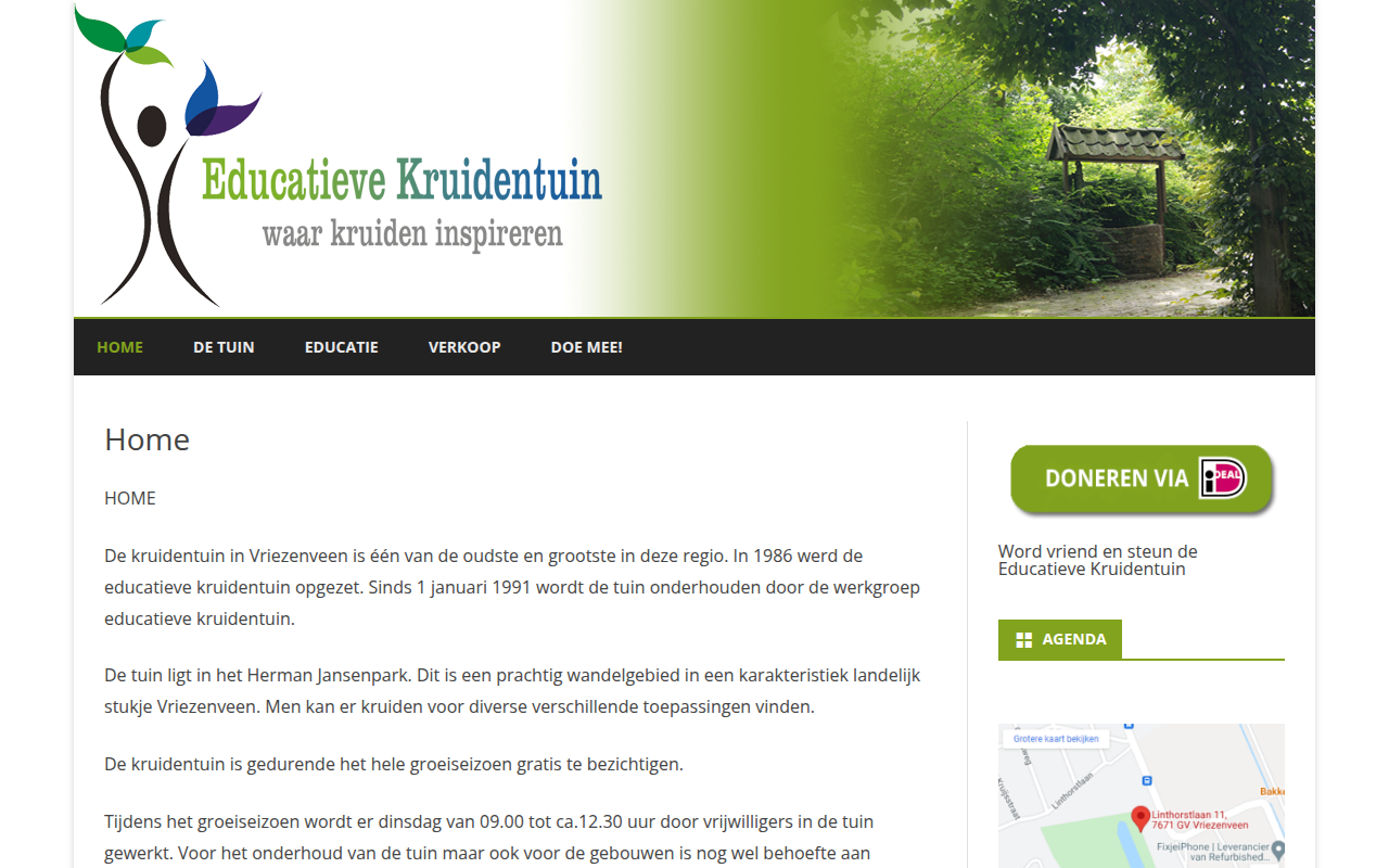 Screenshot van edutuin.nl