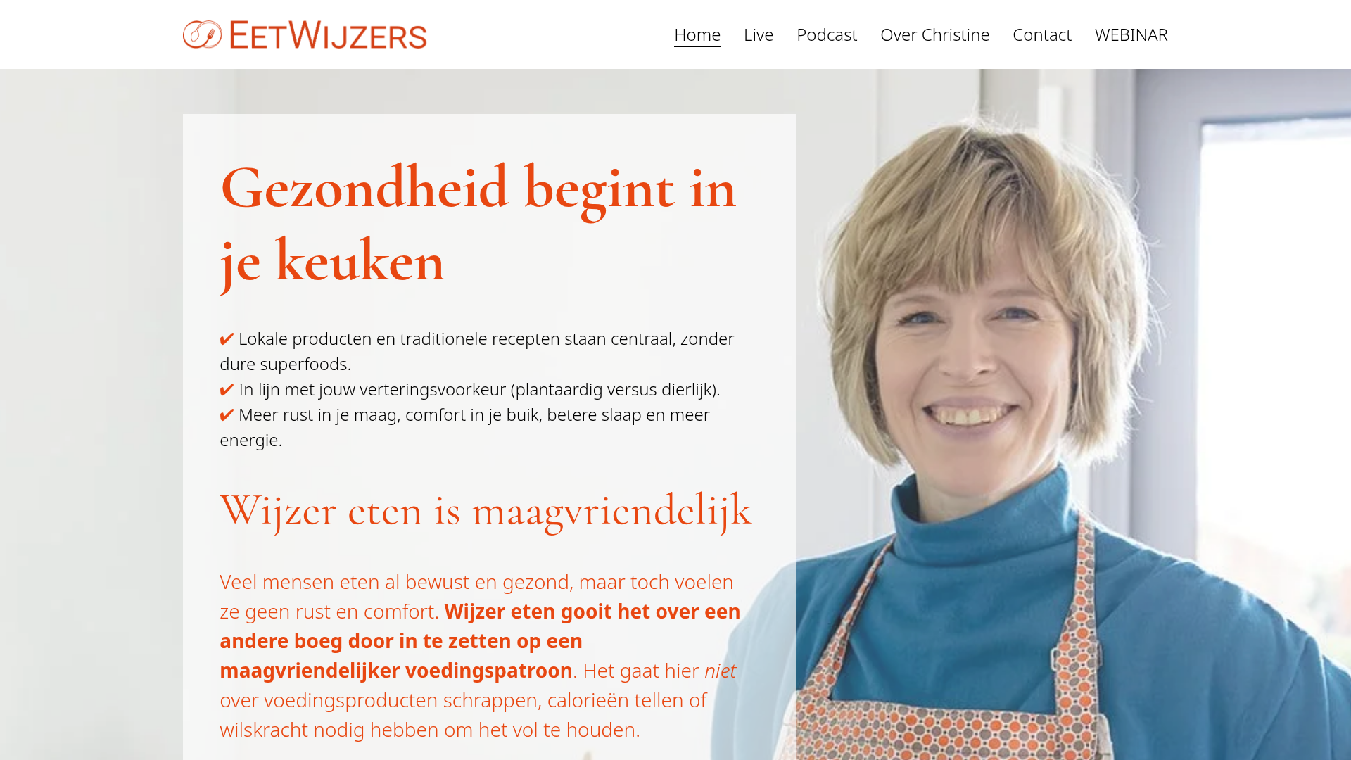 Screenshot van eetwijzers.be