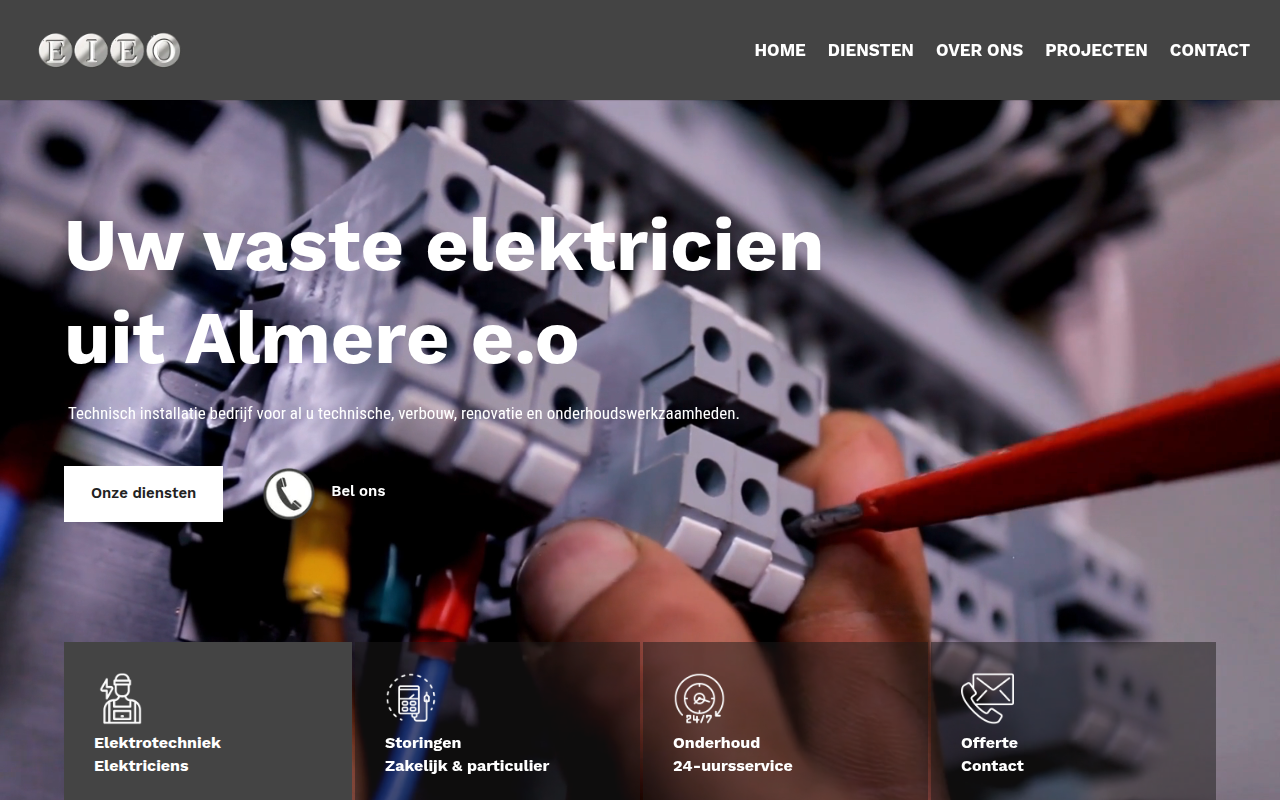 Screenshot van eieo.nl