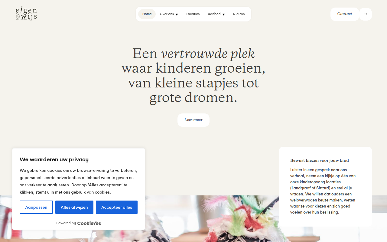 Screenshot van eigenwijs.com