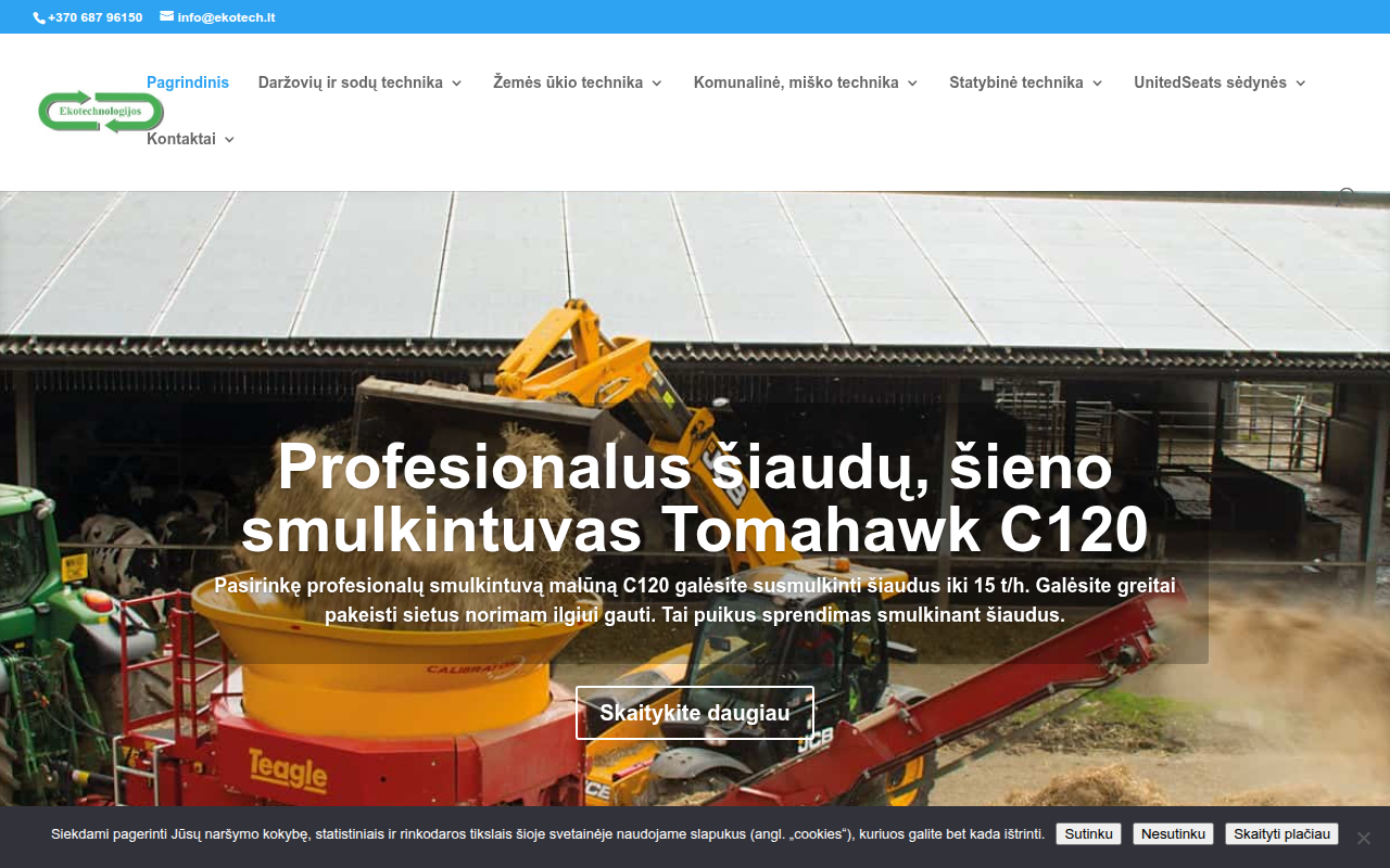 Screenshot van ekotech.lt