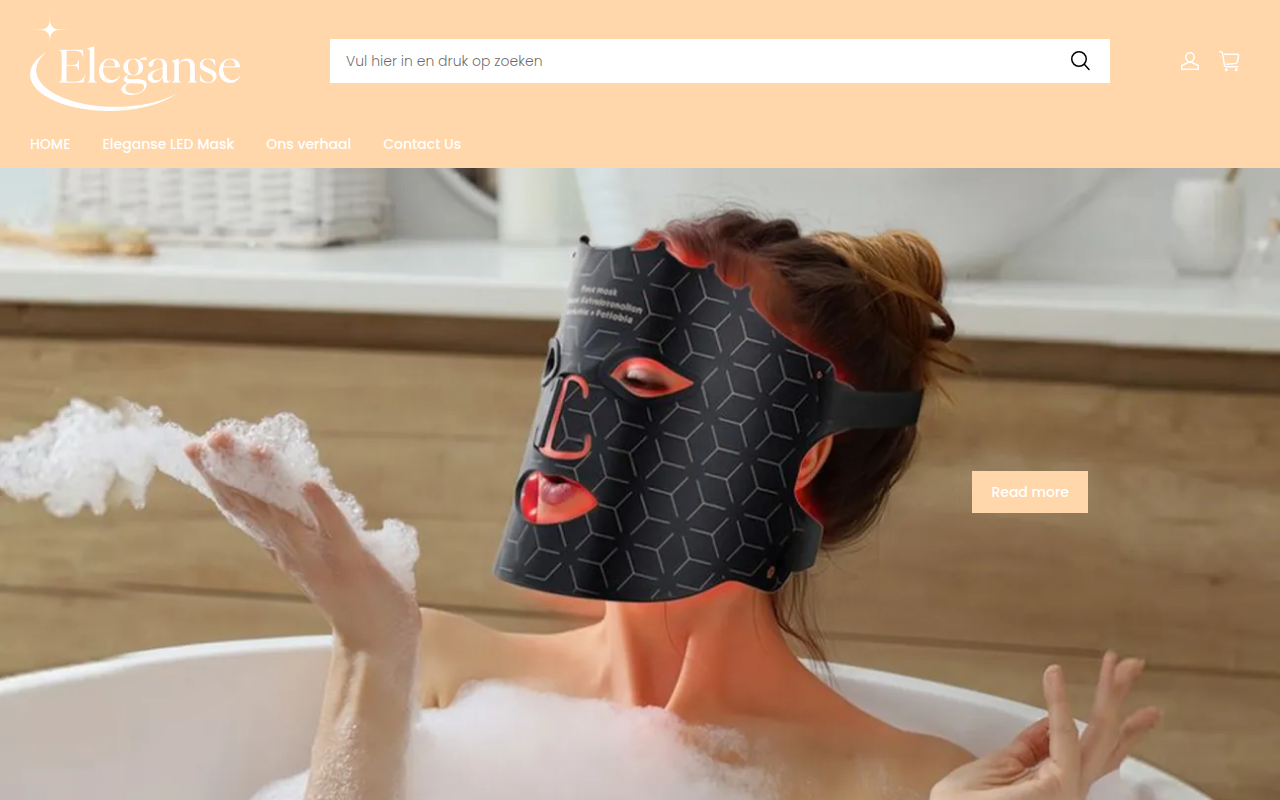 Screenshot van eleganse-nl.com