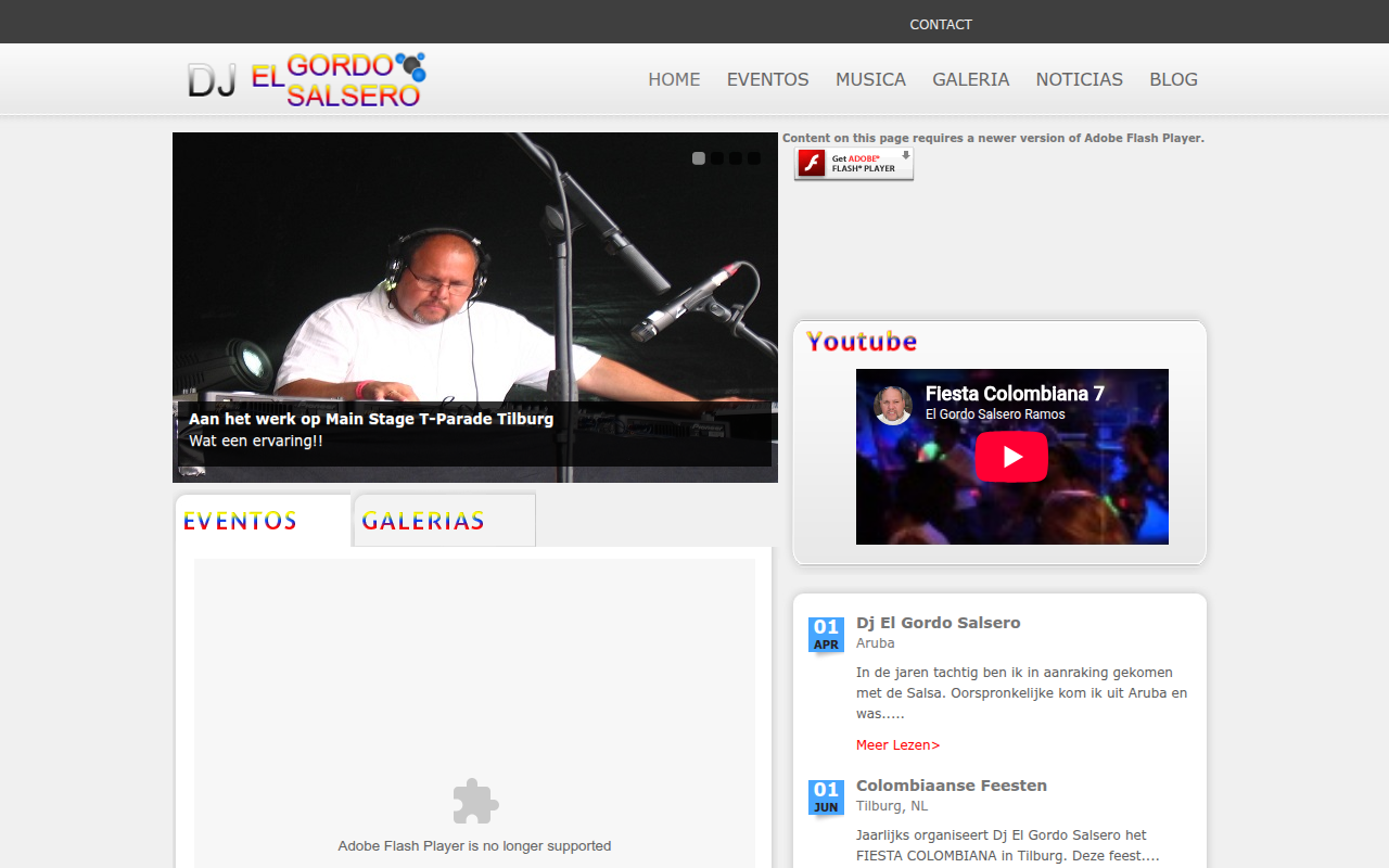 Screenshot van elgordosalsero.nl