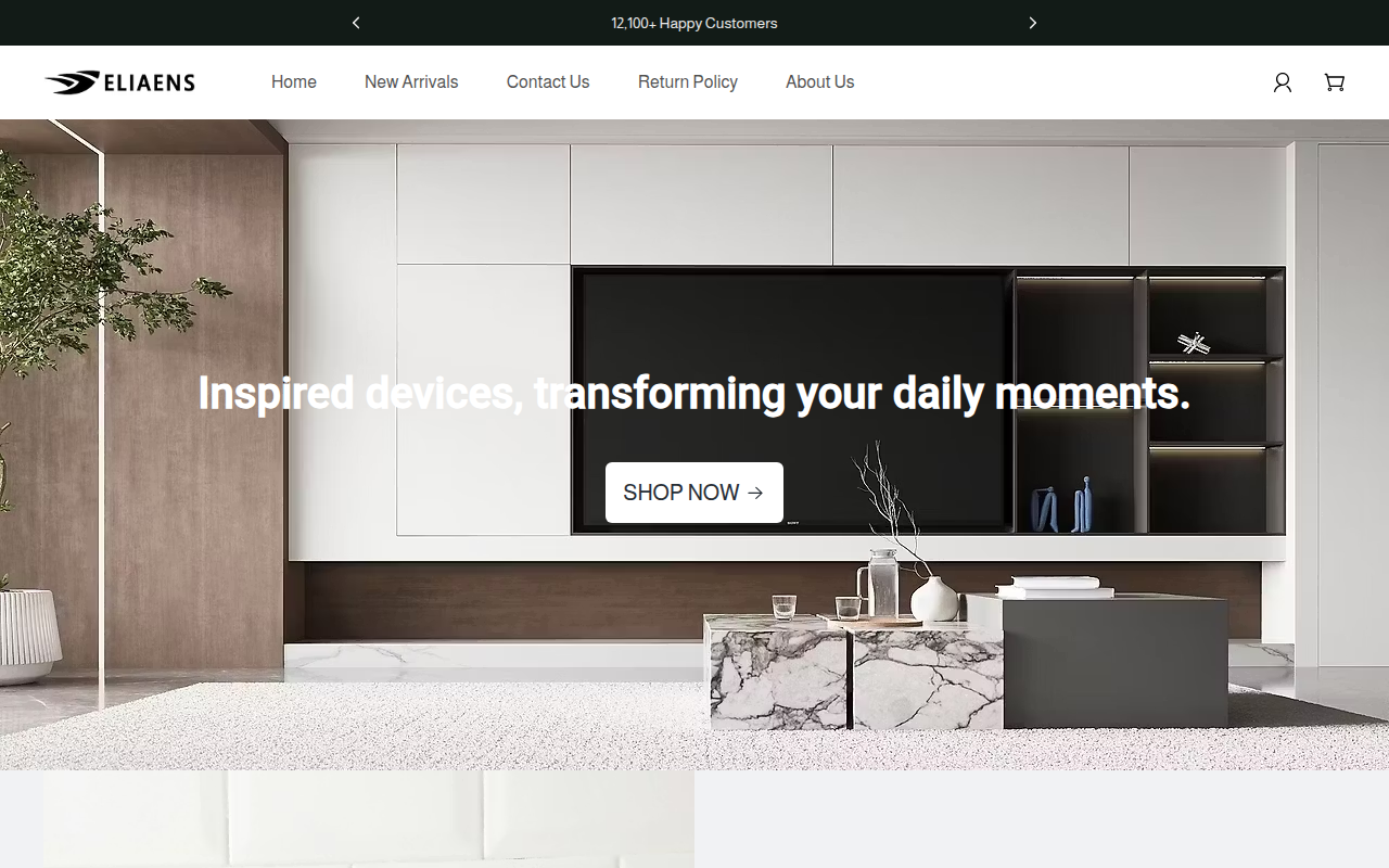 Screenshot van eliaens.com