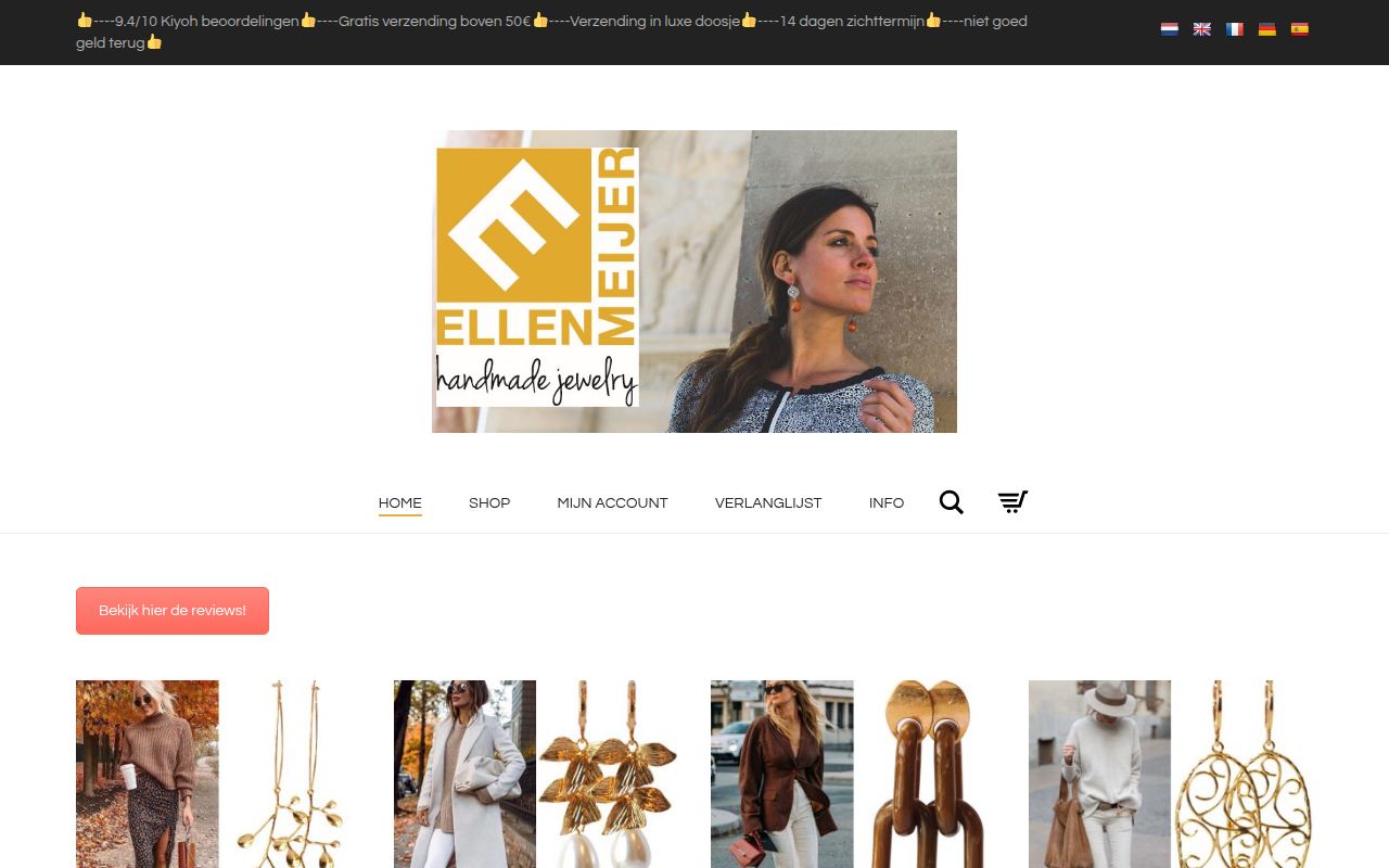 Screenshot van ellen-meijer.nl