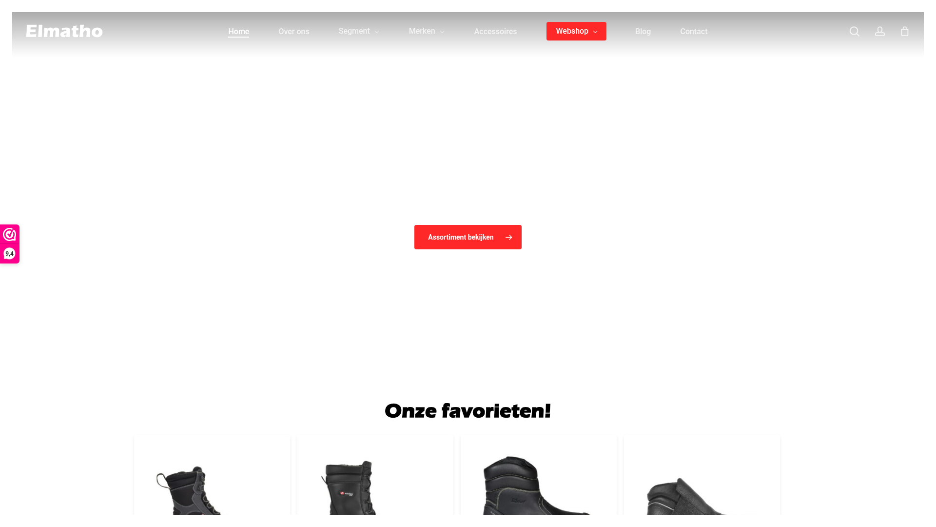 Screenshot van elmatho.nl