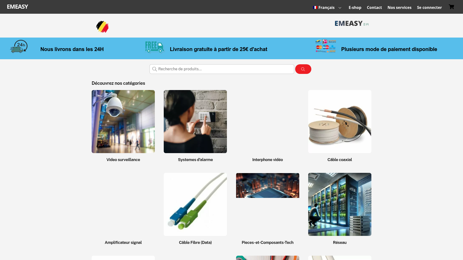 Screenshot van emeasy.be