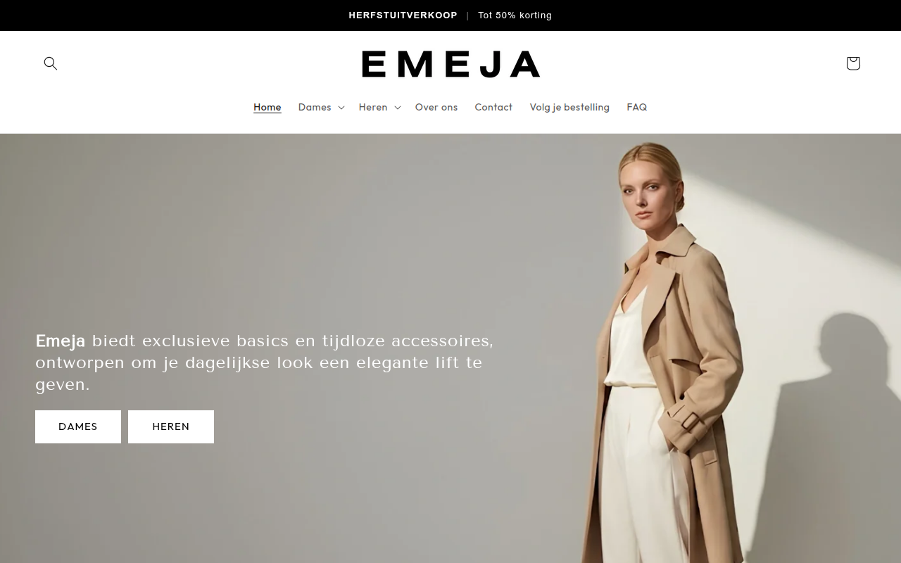 Screenshot van emeja.com