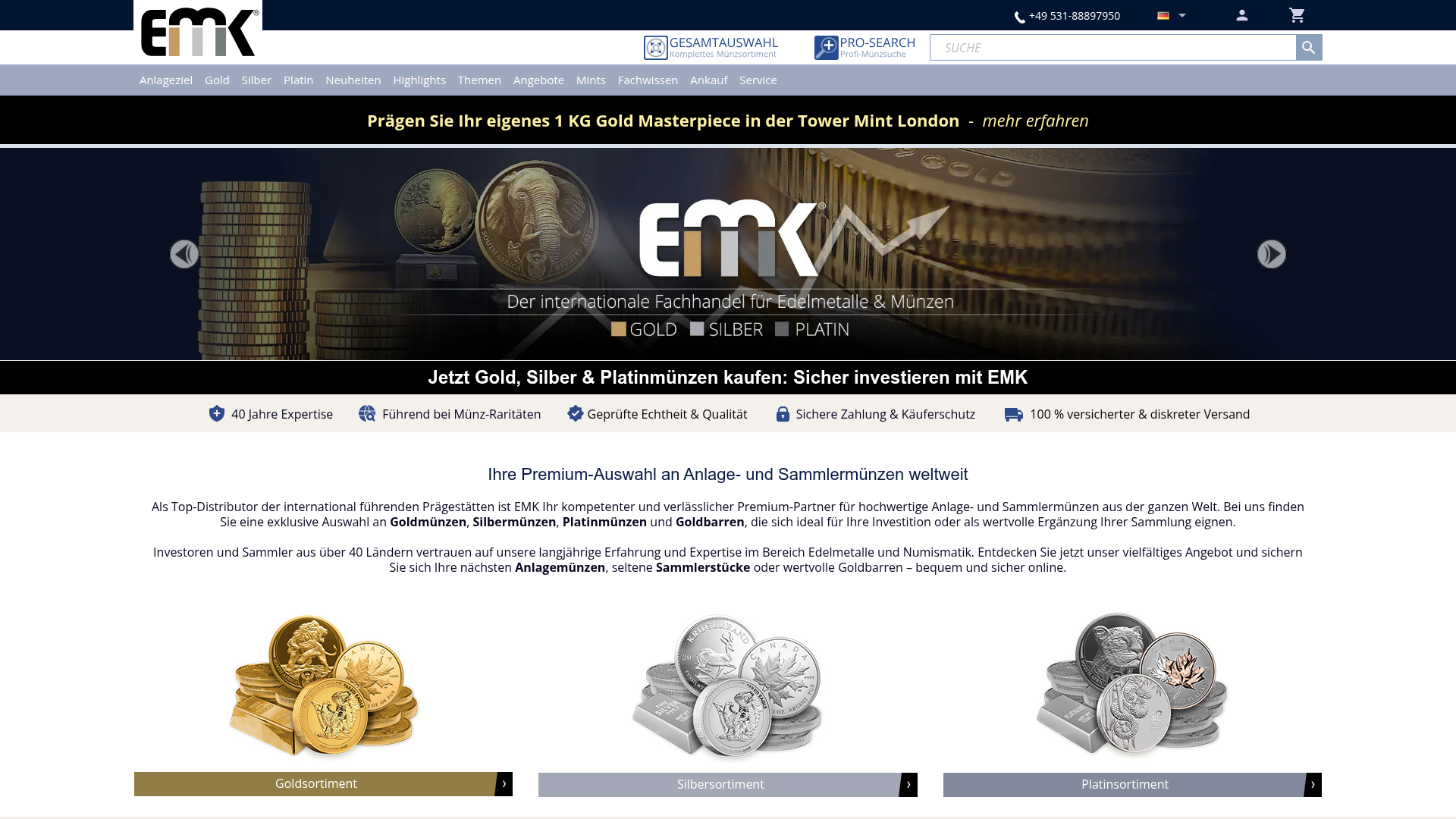 Screenshot van emk.com