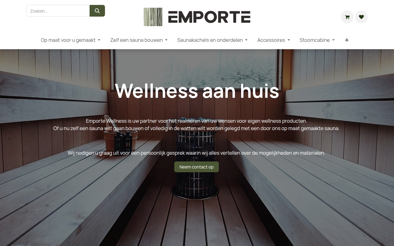 Screenshot van emporte.nl
