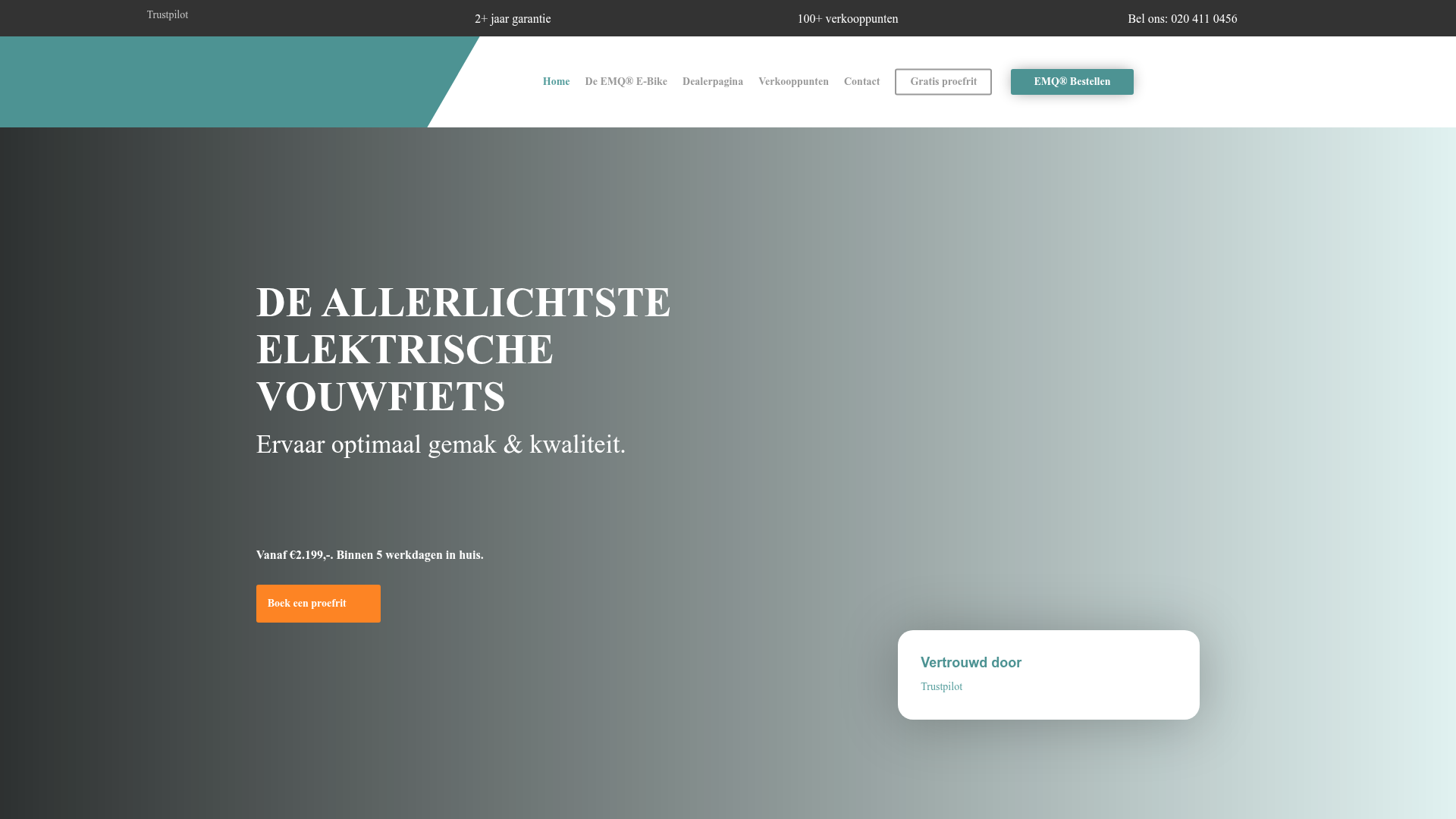 Screenshot van emq.nl