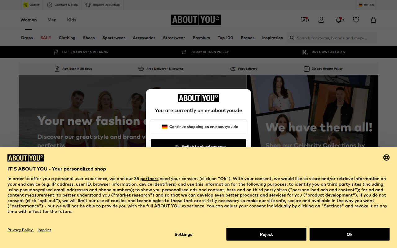 Screenshot van en.aboutyou.de