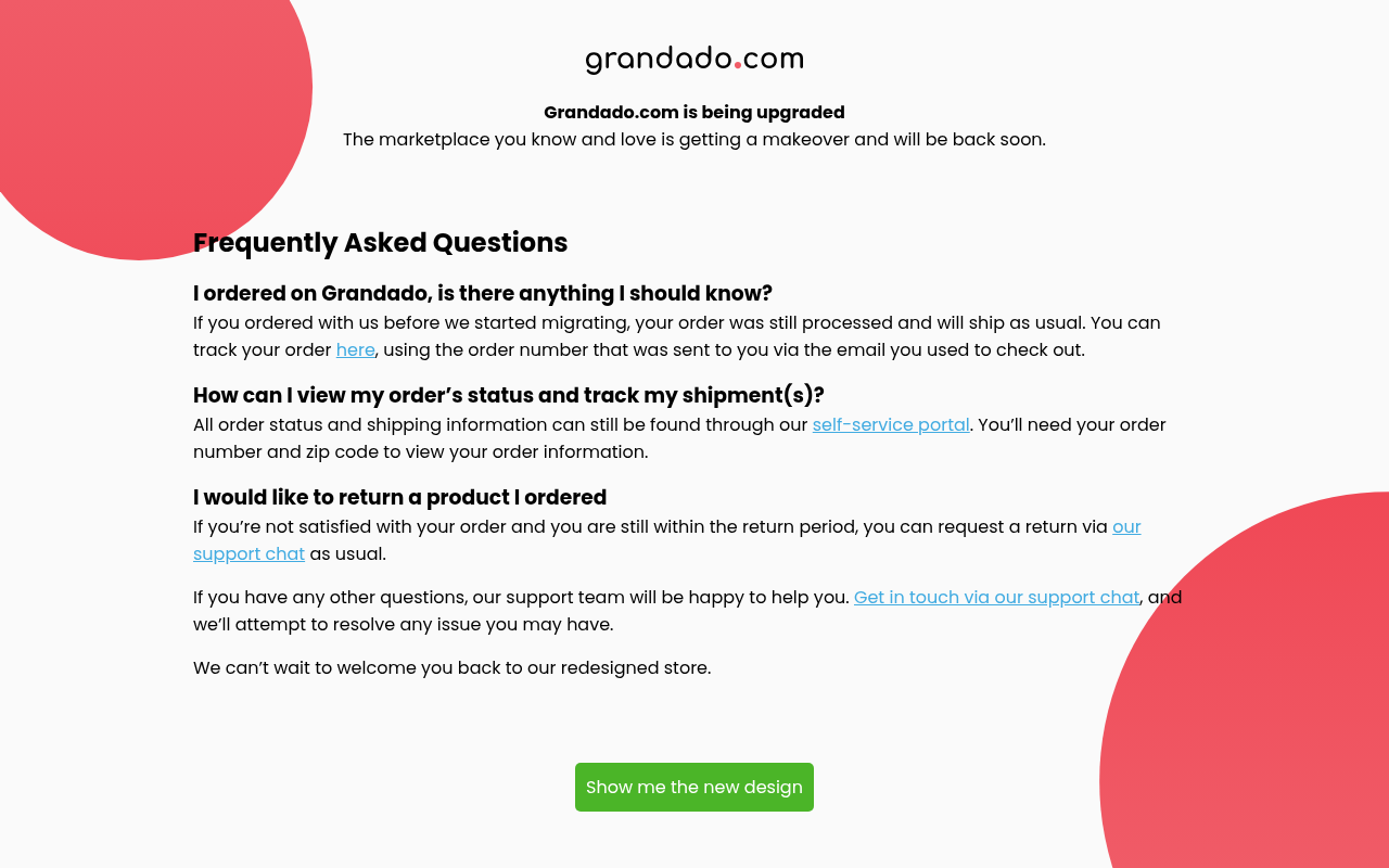 Screenshot van en.grandado.com