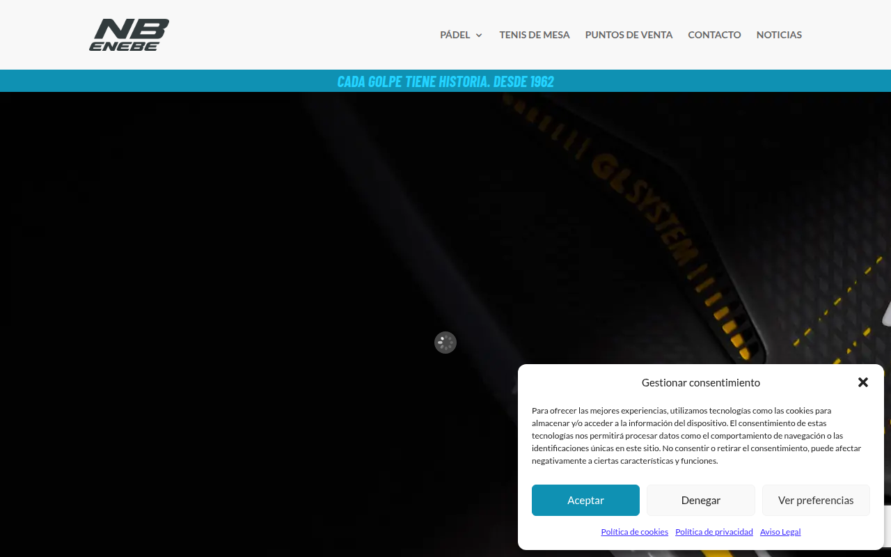 Screenshot van enebe.com