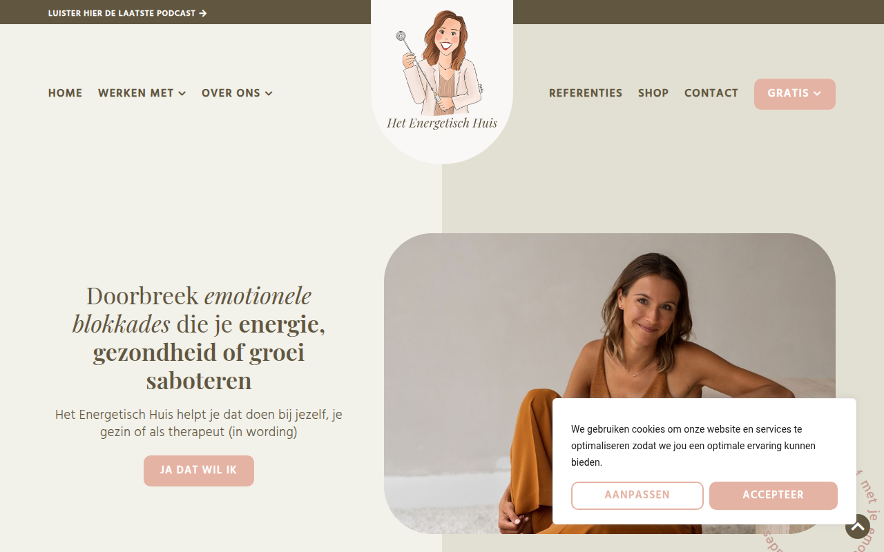 Screenshot van energetischhuis.nl