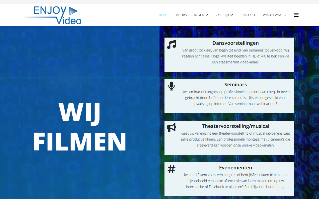 Screenshot van enjoyvideo.nl