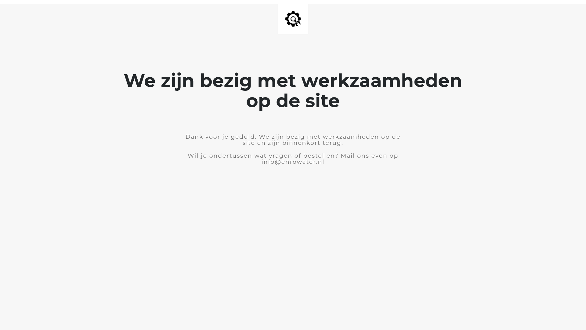 Screenshot van enrowater.nl