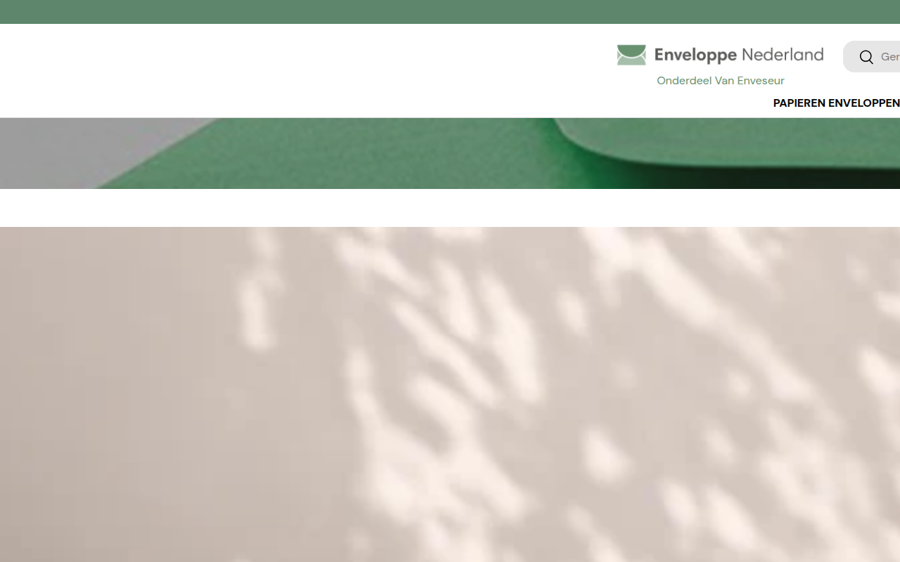 Screenshot van enveloppe.nl