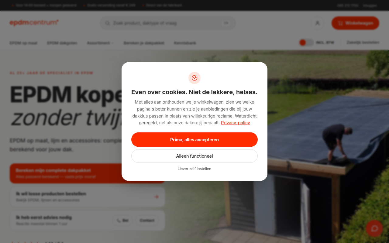 Screenshot van epdm-centrum.nl