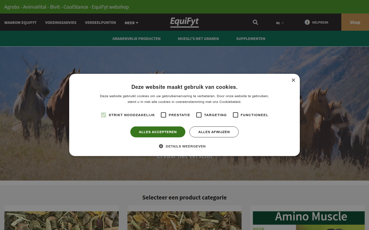 Screenshot van equifyt.com